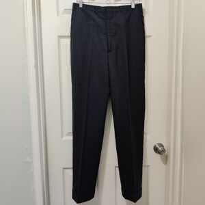 J. Press Men's Size 30 Charcoal Grey Texture Dress Pants